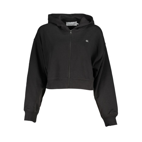 CALVIN KLEIN WOMEN&39S BLACK ZIP SWEATSHIRT