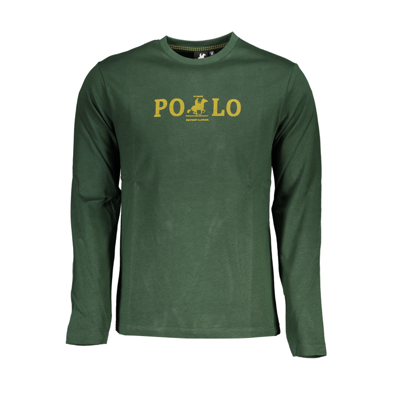 U.S. GRAND POLO T-SHIRT MANICHE LUNGHE UOMO VERDE