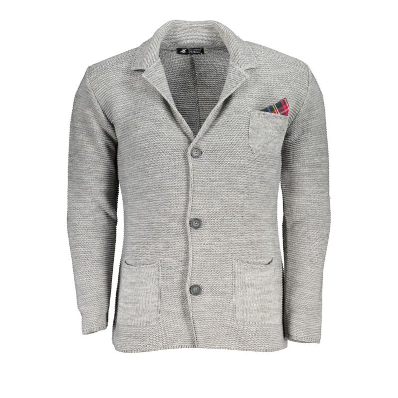 US GRAND POLO CARDIGAN MEN&39S GRAY