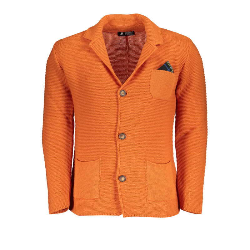 US GRAND POLO CARDIGAN MEN ORANGE