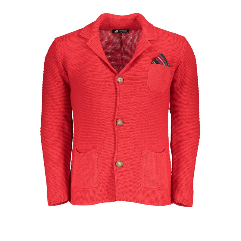 US GRAND POLO MEN&39S RED CARDIGAN