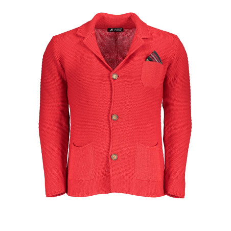 U.S. GRAND POLO CARDIGAN UOMO ROSSO