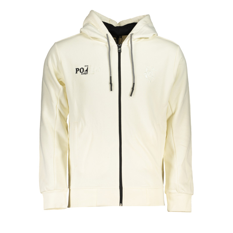 US GRAND POLO MEN&39S WHITE ZIP SWEATSHIRT