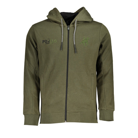 US GRAND POLO MEN&39S GREEN ZIP SWEATSHIRT