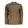 US GRAND POLO MEN&39S LONG SLEEVED POLO SHIRT BROWN