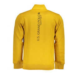 U.S. GRAND POLO FELPA CON ZIP UOMO GIALLO