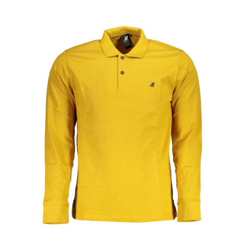 US GRAND POLO MEN&39S YELLOW LONG SLEEVED POLO SHIRT