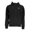 FILA FELPA CON ZIP UOMO NERO