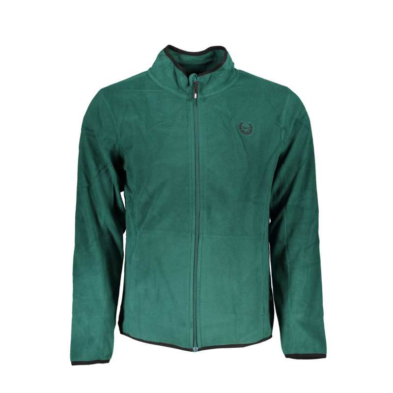 GIAN MARCO VENTURI MEN&39S GREEN ZIP SWEATSHIRT