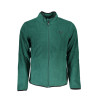 GIAN MARCO VENTURI MEN&39S GREEN ZIP SWEATSHIRT