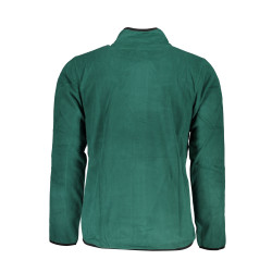 GIAN MARCO VENTURI MEN&39S GREEN ZIP SWEATSHIRT