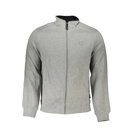 GIAN MARCO VENTURI MEN&39S GRAY ZIP SWEATSHIRT