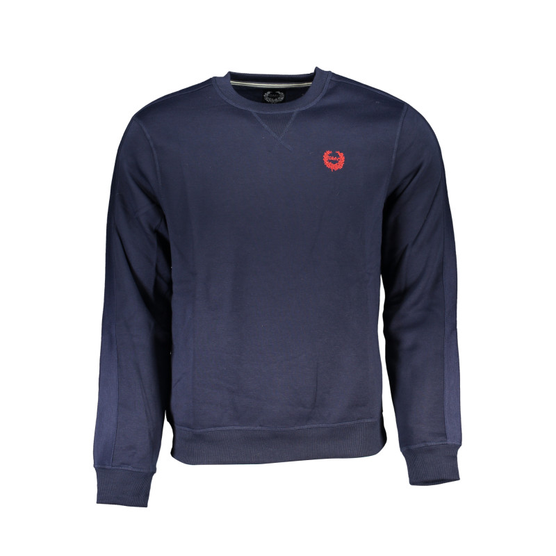 GIAN MARCO VENTURI MEN&39S BLUE ZIPLESS SWEATSHIRT