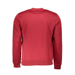 GIAN MARCO VENTURI MEN&39S RED ZIP-OUT SWEATSHIRT