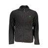 GIAN MARCO VENTURI MEN&39S BLACK ZIP SWEATSHIRT