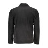 GIAN MARCO VENTURI MEN&39S BLACK ZIP SWEATSHIRT