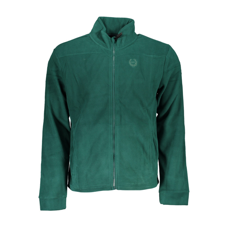 GIAN MARCO VENTURI MEN&39S GREEN ZIP SWEATSHIRT