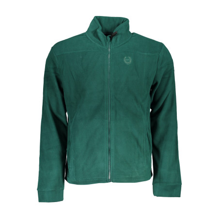 GIAN MARCO VENTURI MEN&39S GREEN ZIP SWEATSHIRT