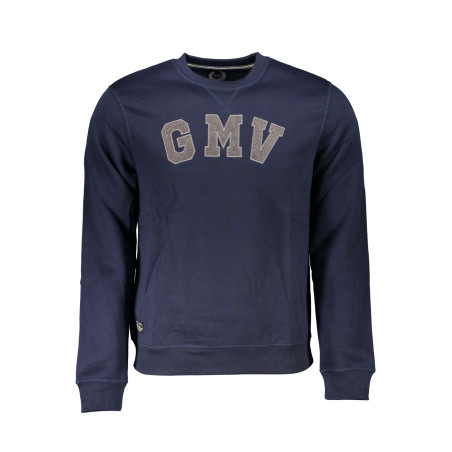 GIAN MARCO VENTURI MEN&39S BLUE ZIPLESS SWEATSHIRT