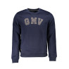 GIAN MARCO VENTURI MEN&39S BLUE ZIPLESS SWEATSHIRT