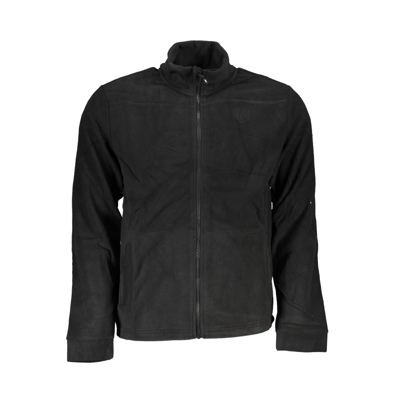 GIAN MARCO VENTURI MEN&39S BLACK ZIP SWEATSHIRT