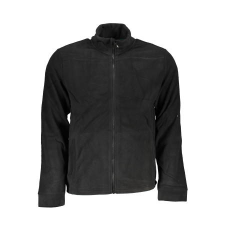 GIAN MARCO VENTURI MEN&39S BLACK ZIP SWEATSHIRT