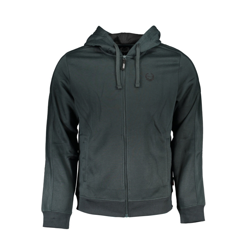 GIAN MARCO VENTURI MEN&39S GREEN ZIP SWEATSHIRT