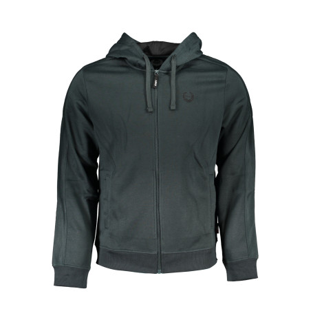 GIAN MARCO VENTURI MEN&39S GREEN ZIP SWEATSHIRT