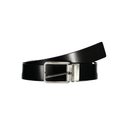 CALVIN KLEIN MEN&39S BLACK LEATHER BELT