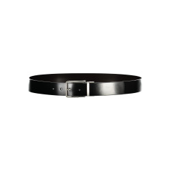 CALVIN KLEIN MEN&39S BLACK LEATHER BELT