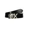 CALVIN KLEIN WOMEN&39S BLACK LEATHER BELT