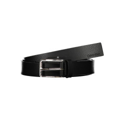 CALVIN KLEIN MEN&39S BLACK LEATHER BELT