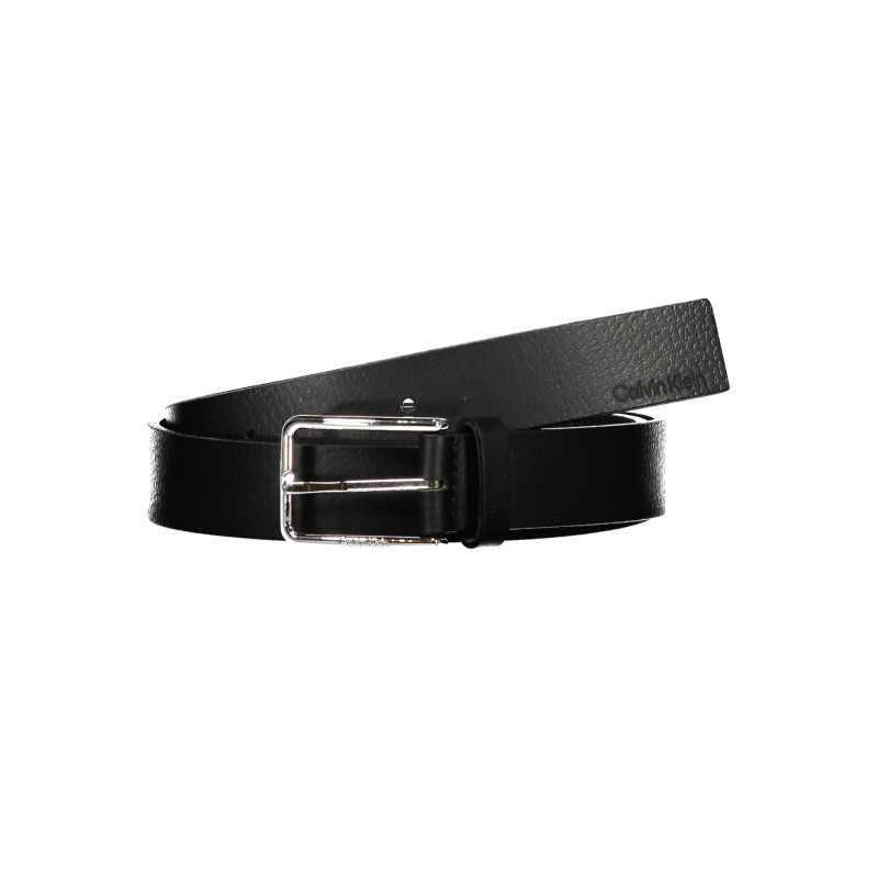 CALVIN KLEIN MEN&39S BLACK LEATHER BELT