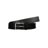 CALVIN KLEIN MEN&39S BLACK LEATHER BELT