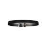 CALVIN KLEIN MEN&39S BLACK LEATHER BELT