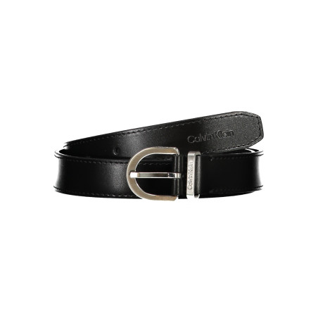 CALVIN KLEIN WOMEN&39S BLACK LEATHER BELT