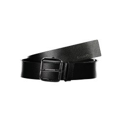 CALVIN KLEIN MEN&39S BLACK LEATHER BELT