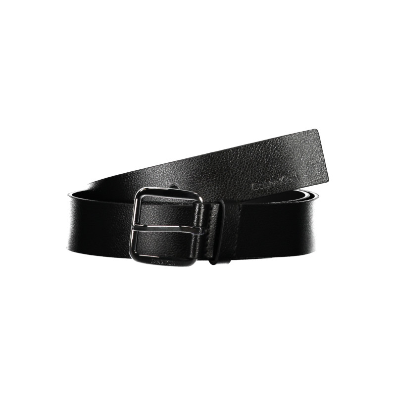 CALVIN KLEIN MEN&39S BLACK LEATHER BELT