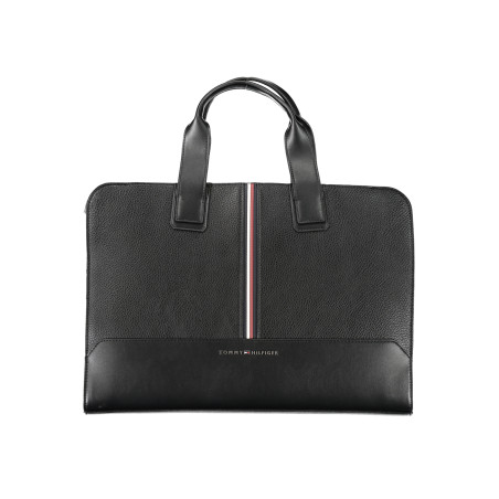 TOMMY HILFIGER BLACK MAN BRIEFCASE