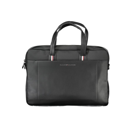 TOMMY HILFIGER BLACK MAN BRIEFCASE