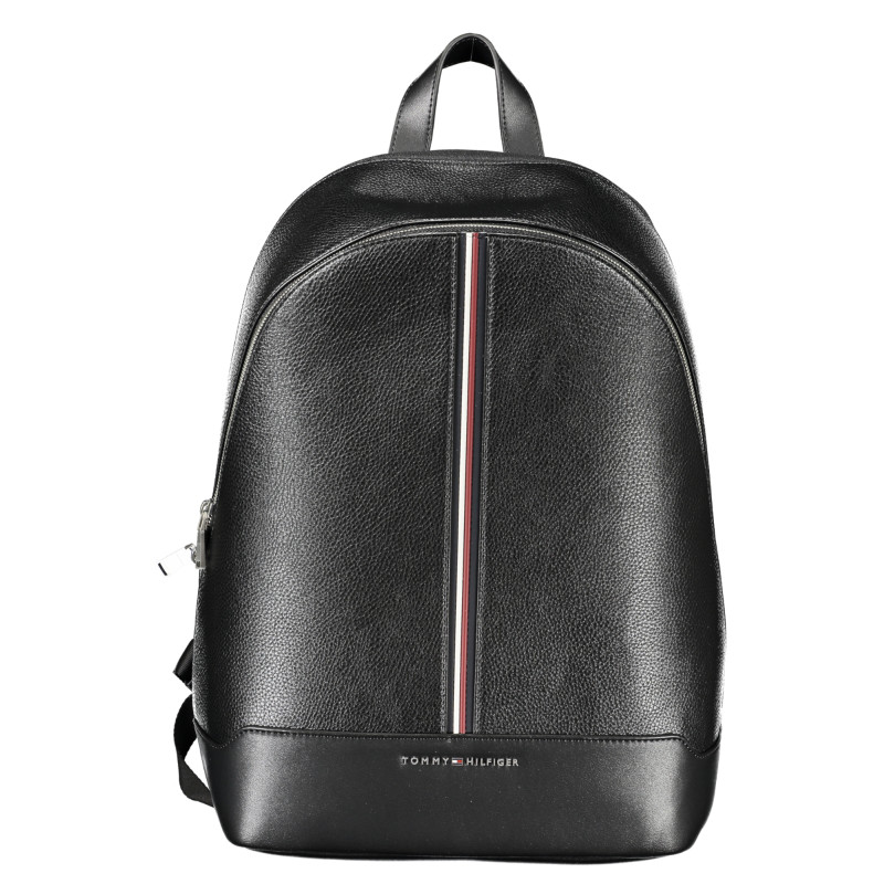 TOMMY HILFIGER MEN&39S BLACK BACKPACK