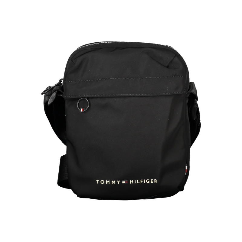 TOMMY HILFIGER MEN&39S BLACK SHOULDER BAG