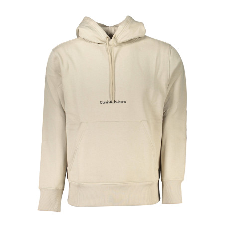 CALVIN KLEIN MEN&39S BEIGE ZIPLESS SWEATSHIRT