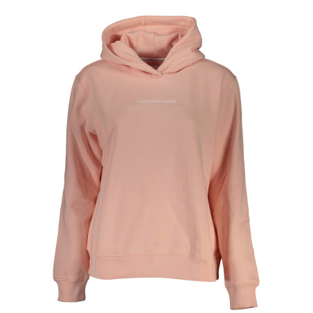 CALVIN KLEIN WOMEN&39S PINK ZIPLESS SWEATSHIRT