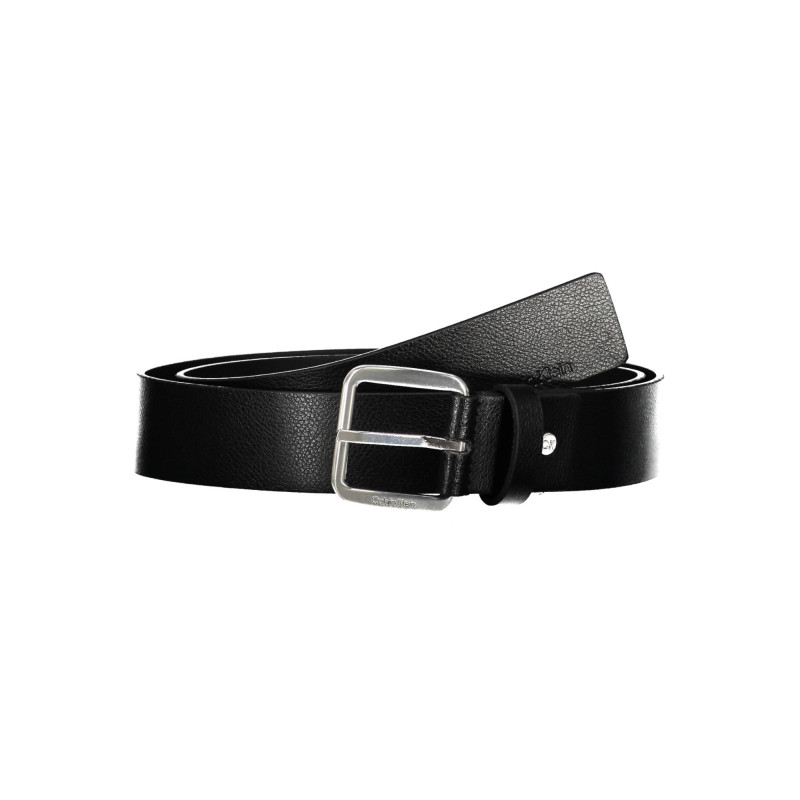 CALVIN KLEIN MEN&39S BLACK LEATHER BELT