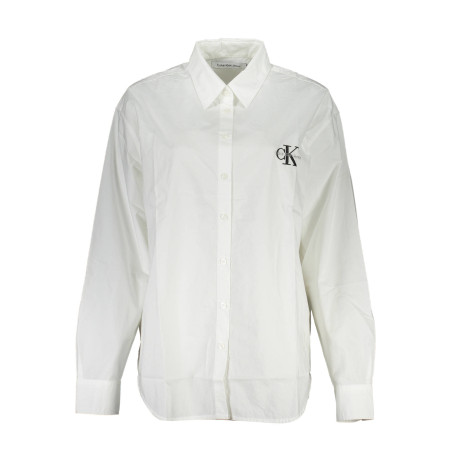 CALVIN KLEIN CAMICIA MANICHE LUNGHE DONNA BIANCO