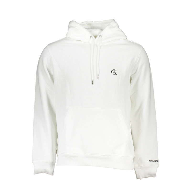 CALVIN KLEIN FELPA SENZA ZIP UOMO BIANCO