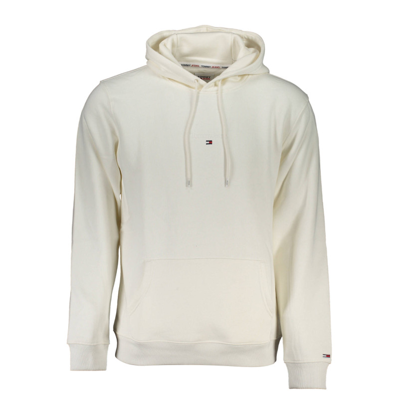 TOMMY HILFIGER MEN&39S WHITE ZIPLESS SWEATSHIRT