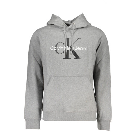 CALVIN KLEIN MEN&39S GRAY ZIPLESS SWEATSHIRT