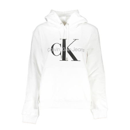 CALVIN KLEIN FELPA SENZA ZIP DONNA BIANCO